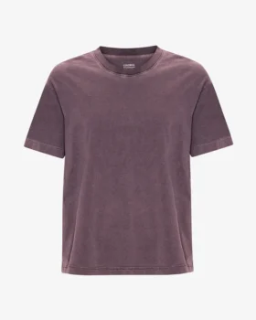 T-shirt oversize en coton bio - Raisin délavé