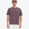 T-shirt oversize en coton bio - Raisin délavé
