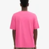 T-shirt oversize en coton bio - Rose bubble-gum