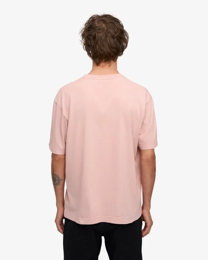 T-shirt oversize en coton bio – Rose délavé