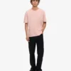 T-shirt oversize en coton bio – Rose délavé