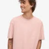 T-shirt oversize en coton bio – Rose délavé