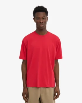 T-shirt oversize en coton bio – Rouge écarlate
