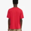 T-shirt oversize en coton bio - Rouge écarlate