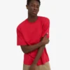 T-shirt oversize en coton bio - Rouge écarlate
