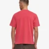 T-shirt oversize en coton bio - Rouge délavé