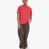 T-shirt oversize en coton bio - Rouge délavé