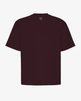 T-shirt oversize en coton bio - Rouge sang de bœuf