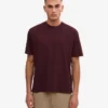 T-shirt oversize en coton bio - Rouge sang de bœuf
