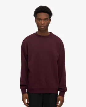 T-shirt oversize en coton bio – Rouge sang de bœuf