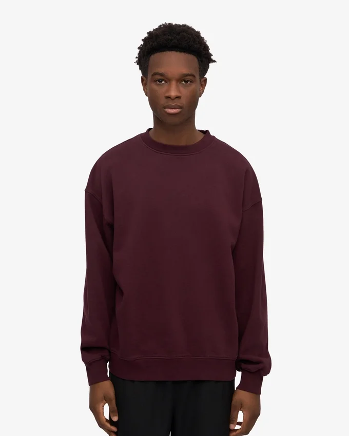 T-shirt oversize en coton bio - Rouge sang de bœuf