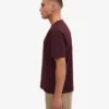 T-shirt oversize en coton bio - Rouge sang de bœuf