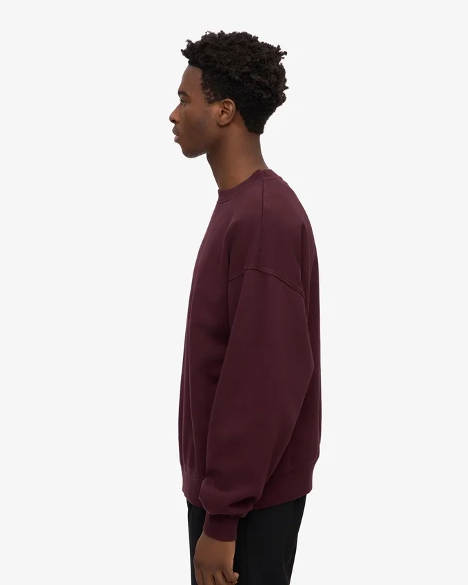 T-shirt oversize en coton bio - Rouge sang de bœuf