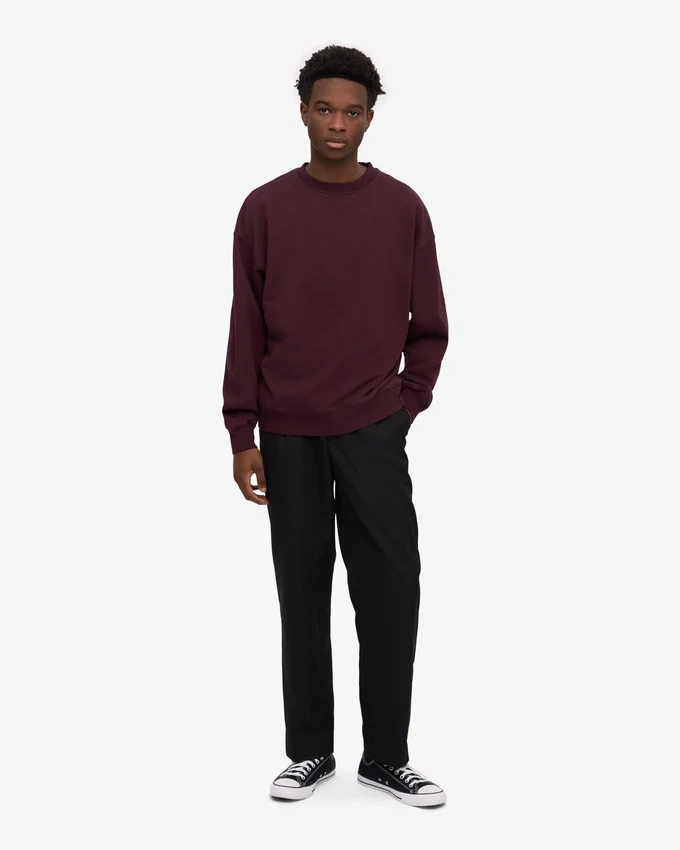 T-shirt oversize en coton bio - Rouge sang de bœuf