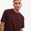 T-shirt oversize en coton bio - Rouge sang de bœuf