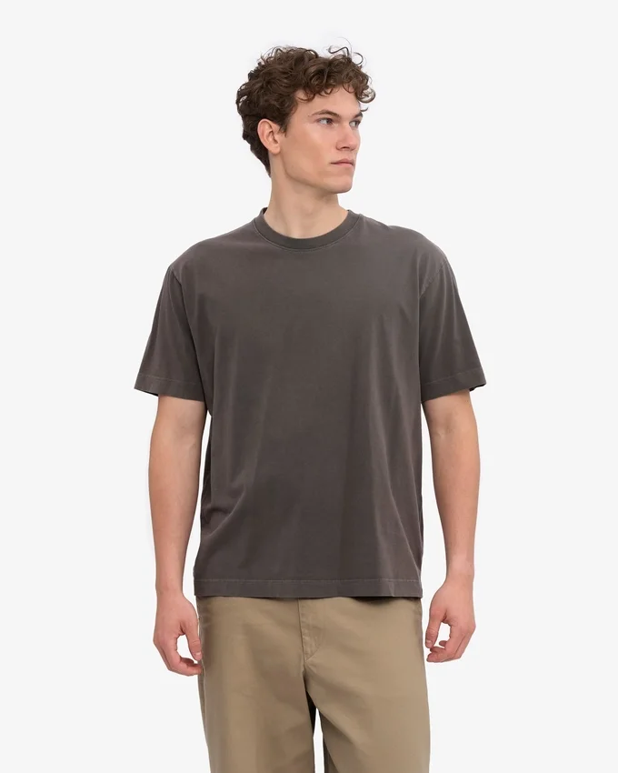 T-shirt oversize en coton bio - Terre délavée