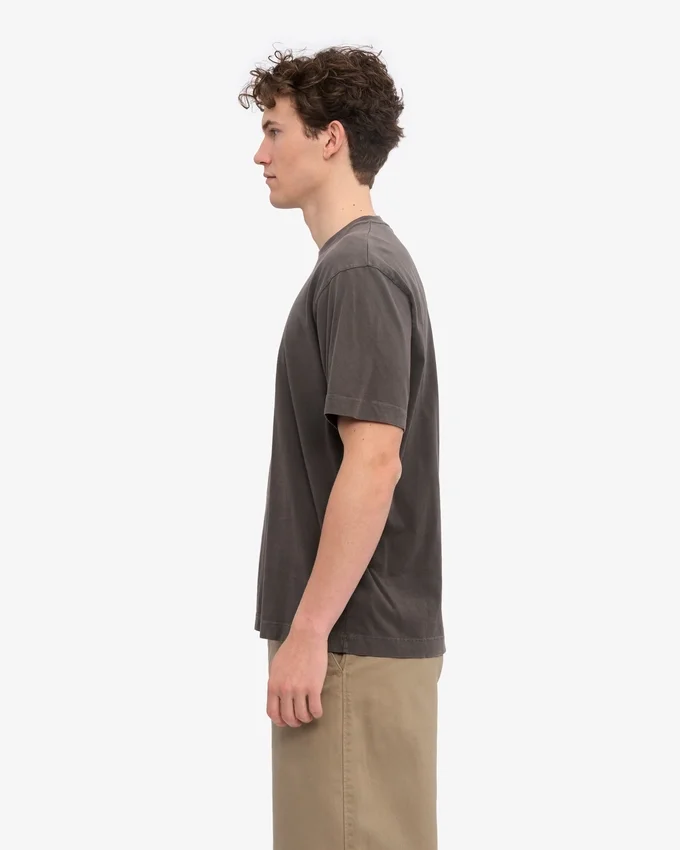 T-shirt oversize en coton bio - Terre délavée