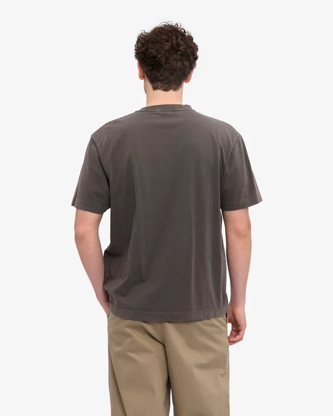 T-shirt oversize en coton bio - Terre délavée