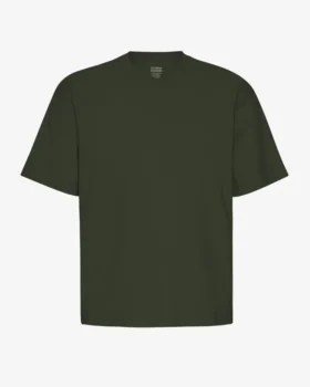 T-shirt oversize en coton bio - Vert chasseur