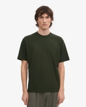 T-shirt oversize en coton bio – Vert chasseur