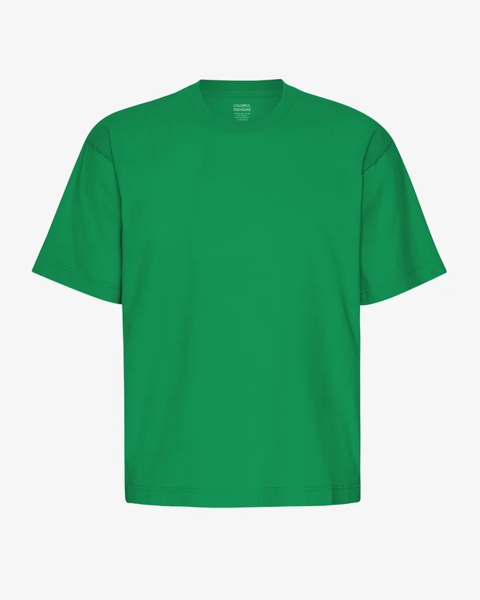 T-shirt oversize en coton bio - Vert Kelly