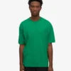 T-shirt oversize en coton bio - Vert Kelly
