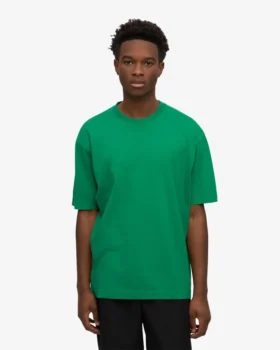 T-shirt oversize en coton bio – Vert Kelly