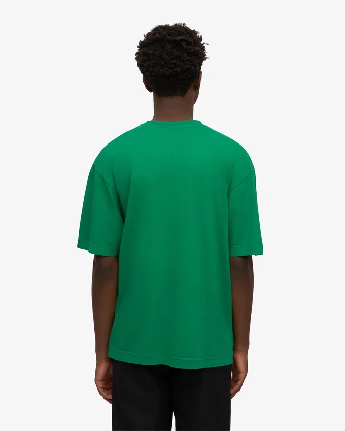 T-shirt oversize en coton bio - Vert Kelly