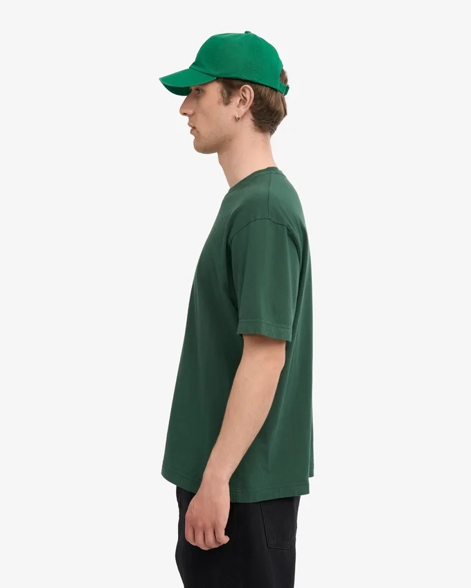 T-shirt oversize en coton bio - Vert émeraude