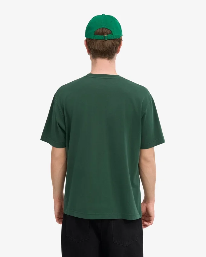 T-shirt oversize en coton bio - Vert émeraude