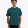 T-shirt oversize en coton bio - Vert océan