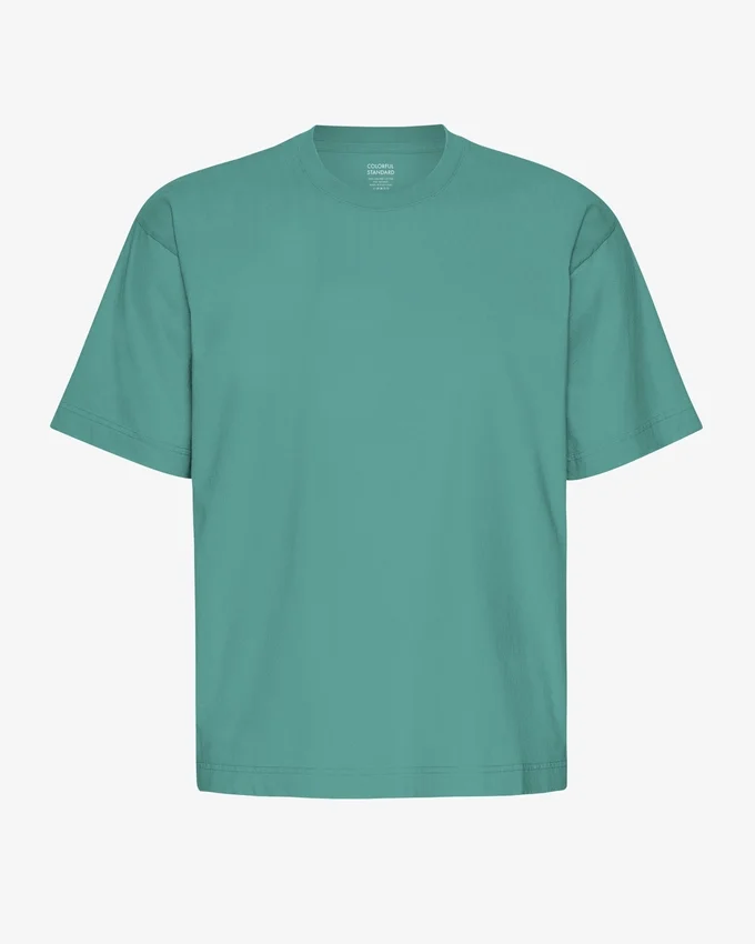 T-shirt oversize en coton bio - Vert sapin