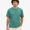 T-shirt oversize en coton bio - Vert sapin