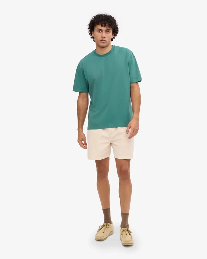 T-shirt oversize en coton bio - Vert sapin