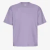 T-shirt oversize en coton bio - violet jade