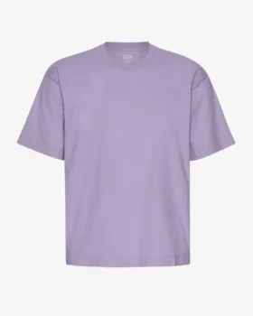 T-shirt oversize en coton bio - violet jade
