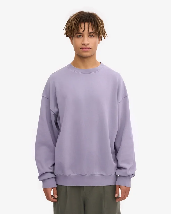 T-shirt oversize en coton bio - Violet jade