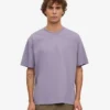 T-shirt oversize en coton bio - violet jade