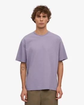 T-shirt oversize en coton bio – violet jade