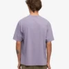 T-shirt oversize en coton bio - violet jade