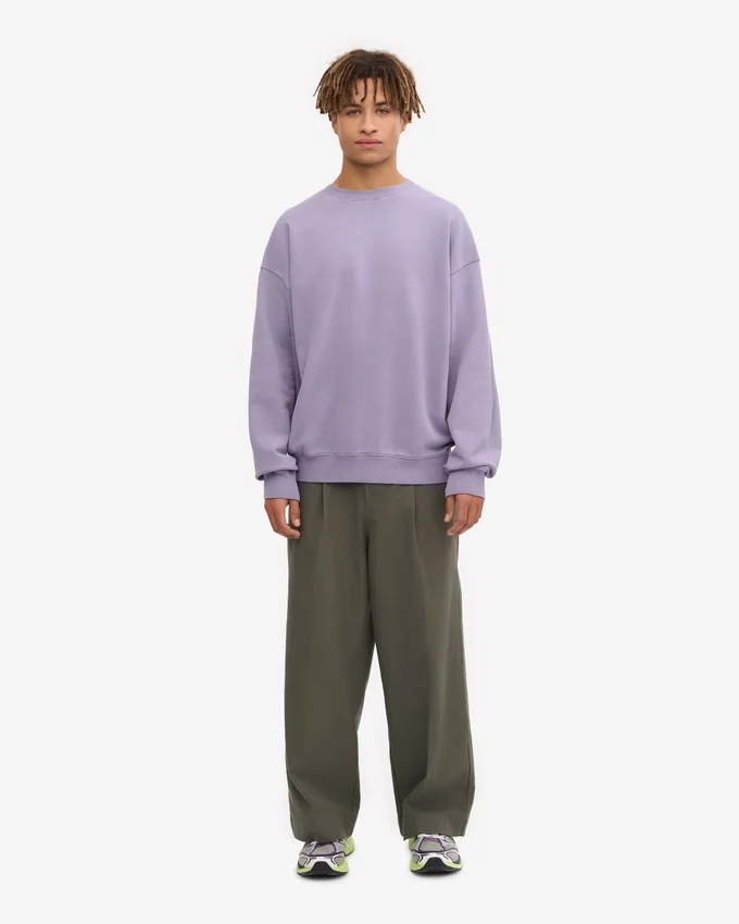 T-shirt oversize en coton bio - Violet jade