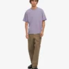 T-shirt oversize en coton bio - violet jade