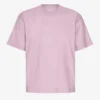 T-shirt oversize en coton bio - Violet nacré