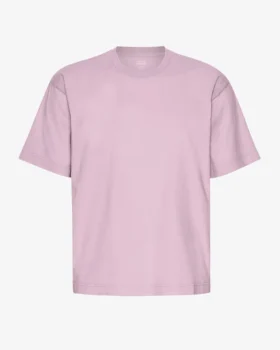 T-shirt oversize en coton bio - Violet nacré