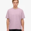 T-shirt oversize en coton bio - Violet nacré