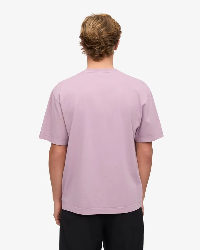 T-shirt oversize en coton bio - Violet nacré