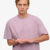 T-shirt oversize en coton bio - Violet nacré