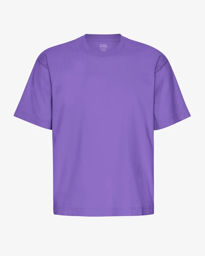 T-shirt oversize en coton bio - Violet ultra