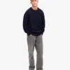 T-shirt oversize en laine mérinos - Bleu marine