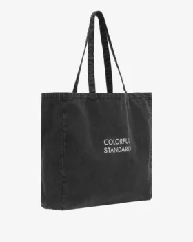 Tote bag en coton bio – Noir délavé